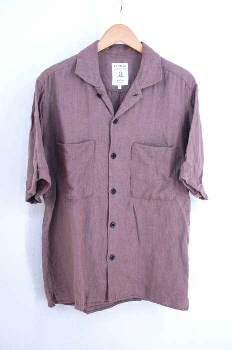 B:MING LIFE STORE by BEAMS (ビーミングライフストアバイビームス) 19SS ベルギーリネン オープンカラー シャツ メンズ トップス