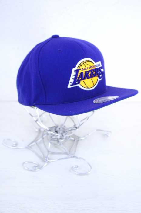 mitchell&ness(ミッチェルアンドネス) LAKERS ワッペンロゴ チームキャップ メンズ 帽子