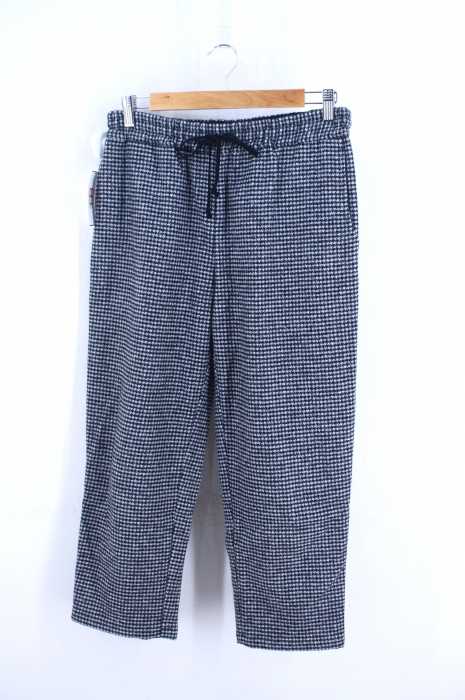 tricot COMME des GARCONS （トリココムデギャルソン） AD2018 裾ジップ千鳥格子柄ドローコードウールスラックス レディース パンツ