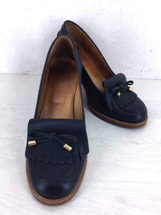 A.P.C.（アーペーセー） チャンキーヒール　　タッセル付きヒールパンプス レディース シューズ