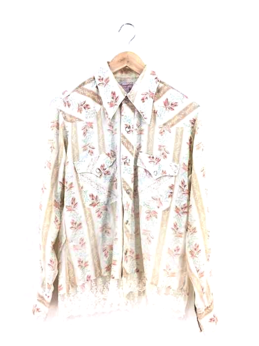 Wrangler(ラングラー) 70s 花柄 レース ウエスタンシャツ レディース