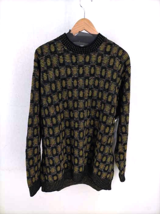 PRONTO UOMO（ プロントウォモ） 総柄クルーネックニット メンズ トップス
