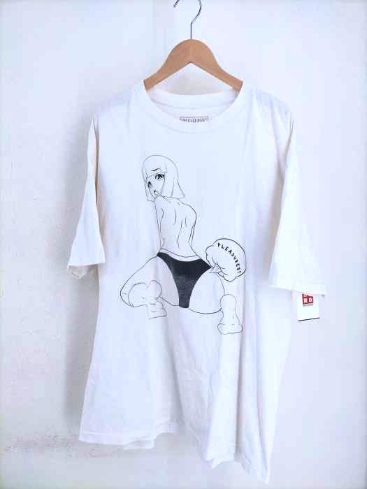 PLEASURES（プレジャーズ） クルーネックプリントTシャツ メンズ トップス