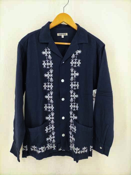 GAIJIN MADE(ガイジンメイド) 雪柄刺繍 開襟シャツ メンズ トップス