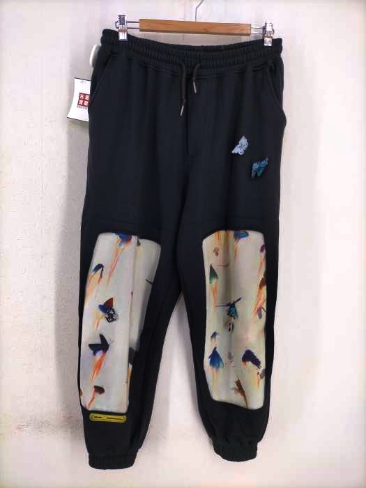 USED古着（ユーズドフルギ） THE ONE REDEFINING AND RESHAPING 蝶々デザイン スウェットパンツ メンズ パンツ