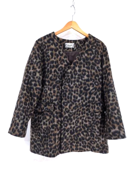 relume JOURNAL STANDARD（レリューム ジャーナルスタンダード） 20AW Bellandiレオパードノーカラージャケット レディース アウター