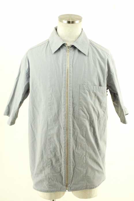 UMIT BENAN （ウミットベナン） 15SS　zip shirt　ジップアップ半袖シャツ メンズ トップス