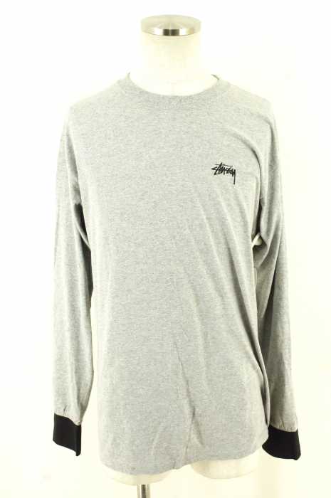 STUSSY (ステューシー) リブ切替長袖カットソー メンズ トップス