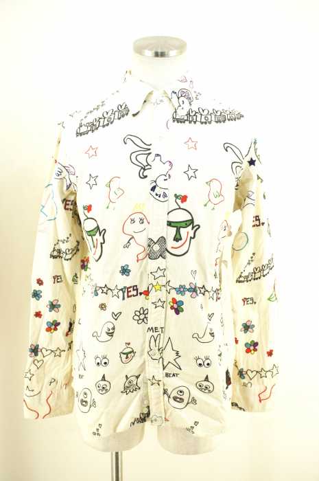 BOHEMIANS (ボヘミアンズ) 総柄コーデュロイシャツ メンズ トップス