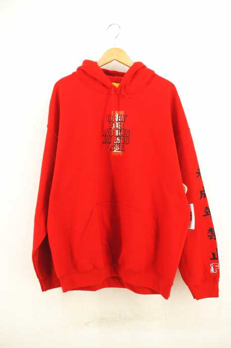 FR2 (エフアールツー) FANZA ONLY FOR ADULTS AGES 18&UP プリントプルオーバーパーカー メンズ トップス