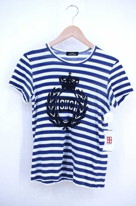 tricot COMME des GARCONS (トリココムデギャルソン) プリント ボーダーTシャツ レディース トップス