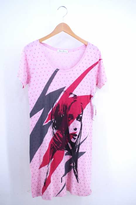 HYSTERIC GLAMOUR (ヒステリックグラマー) 総柄プリントUネックワンピース レディース ワンピース