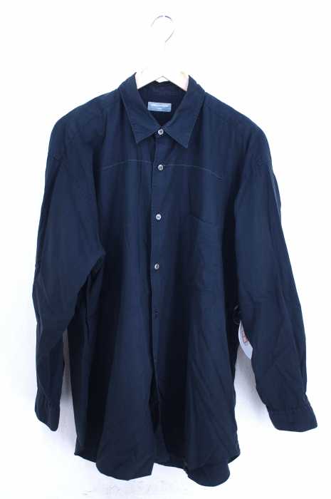 COMME des GARCONS HOMME （コムデギャルソンオム） 90s ステッチ刺繍 オーバーサイズコットンボタンシャツ メンズ トップス