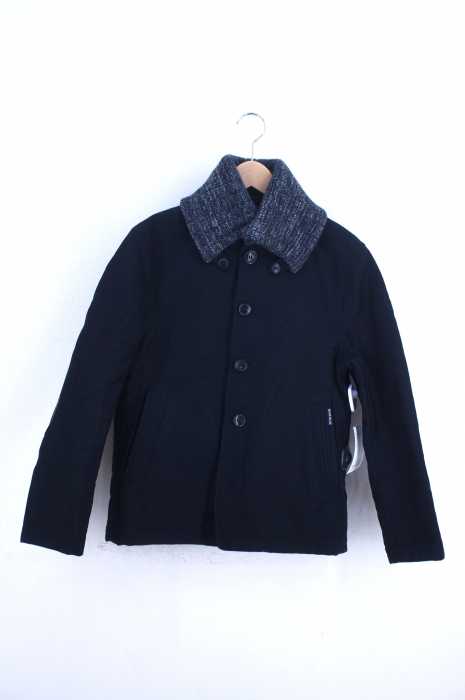 BLUE BLUE(ブルーブルー) 裏ボアドンキーカラーレザーエルボーパッチワークジャケット メンズ アウター