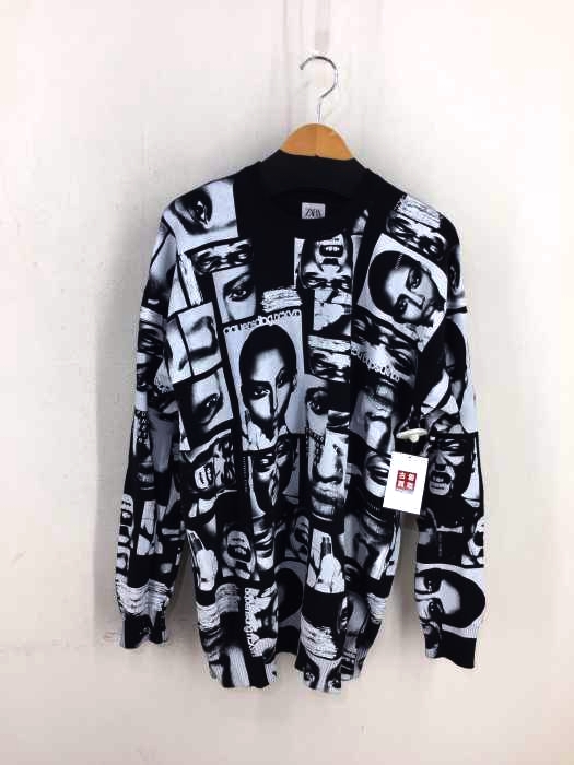 ZARA(ザラ) 総柄コットンニット メンズ トップス