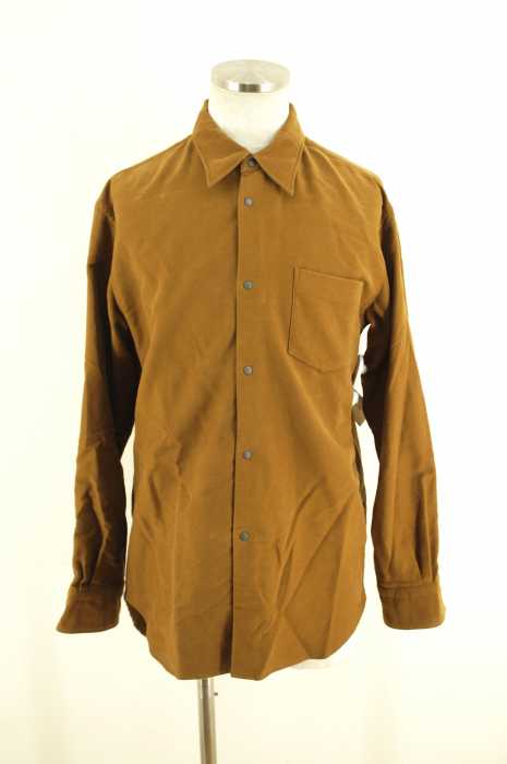 soe shirts （ソーイシャツ） モールスキンスナップボタン長袖シャツ メンズ トップス