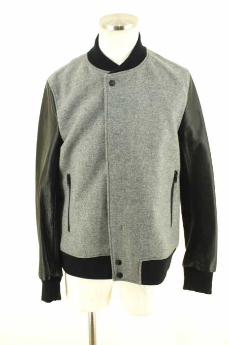 JOHN LAWRENCE SULLIVAN （ジョンローレンスサリバン） WoolCashmere Cowhide Blouson スリーブレザースタジャン メンズ アウター