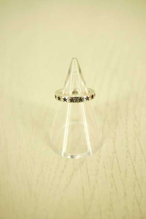 M （エム） スター型押しリング レディース アクセサリー
