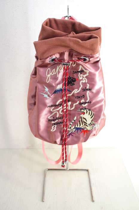 casselini キャセリーニ スカジャン 刺繍 巾着 リュック Casselini（キャセリーニ） スカジャン刺繍リュック レディース バッグ