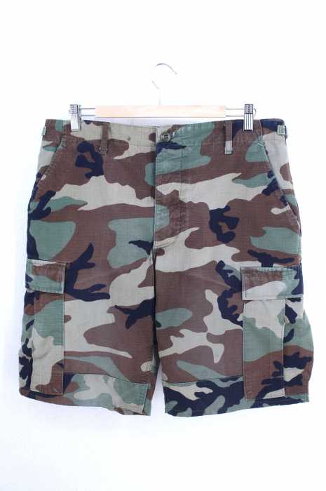 U.S.ARMY(ユーエスアーミー) WOODLAND CAMOUFLAGE リップストップ ショーツ メンズ パンツ