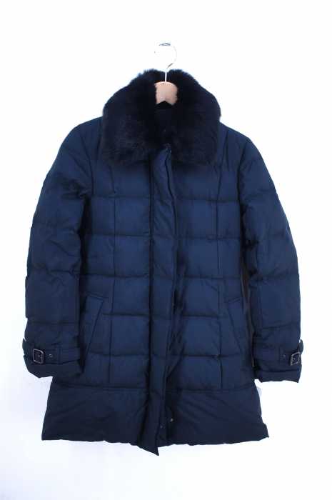 BURBERRY LONDON（バーバリーロンドン） Raccoonファー裏チェックダウンコート レディース アウター