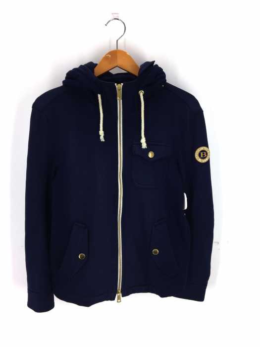 BURBERRY BLACK LABEL （バーバリーブラックレーベル） 14AW フード収納 袖ワッペンパーカー ジャケット レディース アウター