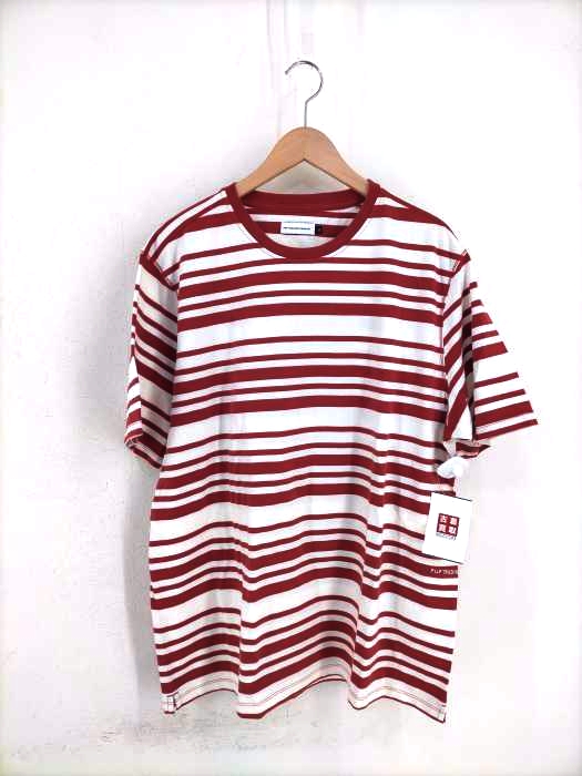 POP TRADING COMPANY(ポップトレーディングカンパニー) STRIPED LOGO SS T-SH メンズ トップス