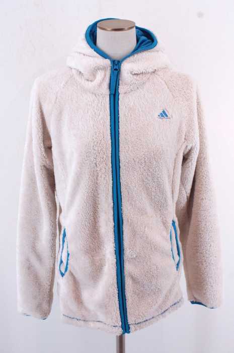 adidas (アディダス) フーデッドフリースジャケット レディース アウター