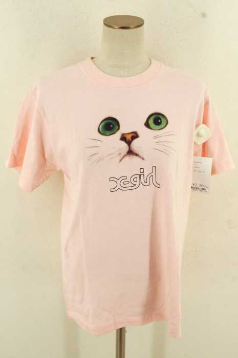 X-girl （エックスガール） ネコプリントTシャツ レディース トップス