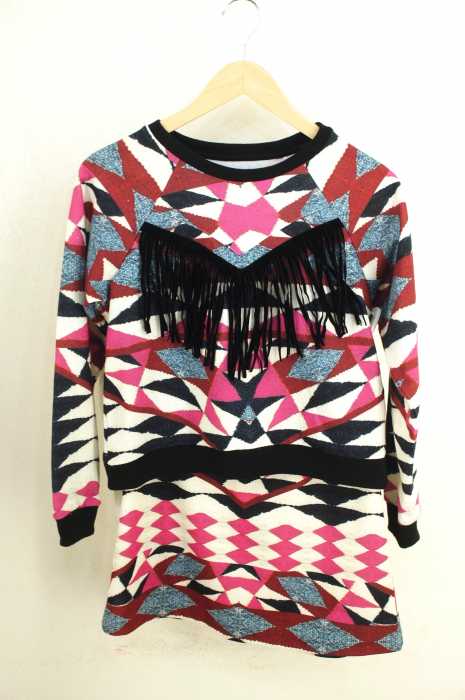 minkpink フリンジ総柄セットアップ レディース セットアップ