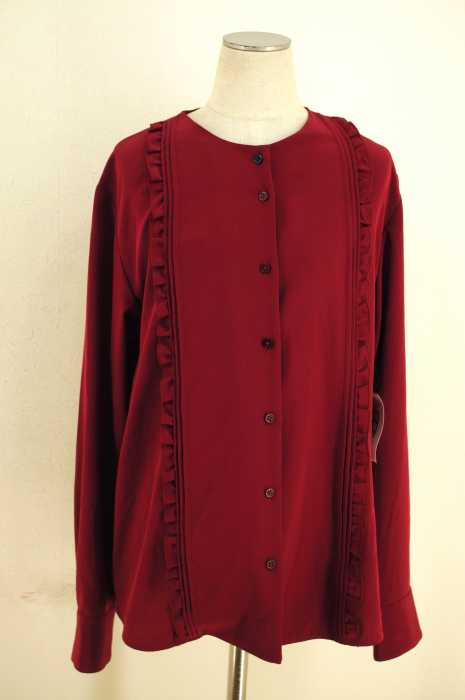Paul Smith （ポールスミス） ノーカラーフリルデザインシャツ レディース トップス