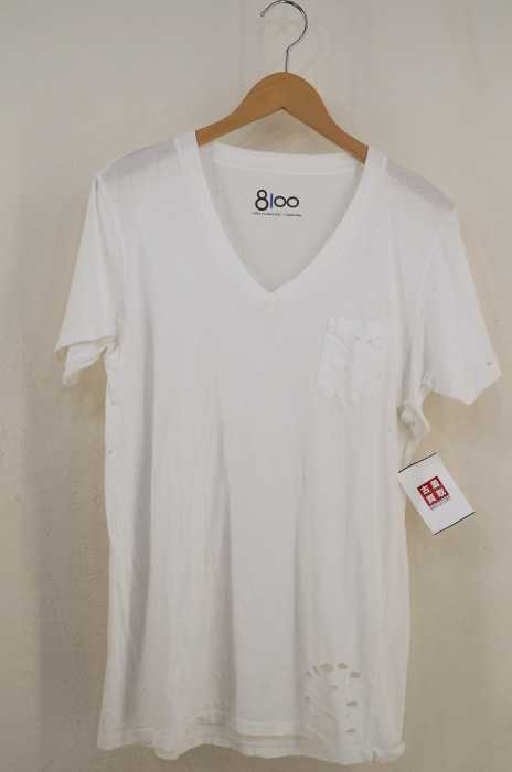 Ron Herman (ロンハーマン) 8100 today is beautiful ダメージ加工VネックTee メンズ トップス