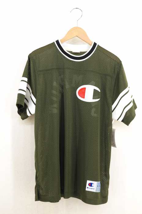 Champion (チャンピオン) バックアーチロゴプリント メッシュTee メンズ トップス