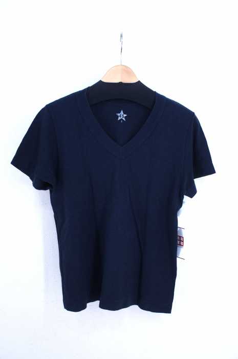 45rpm (フォーティーファイブアールピーエム) 45星Tシャツ ジンバブエコットンVネックTシャツ レディース トップス