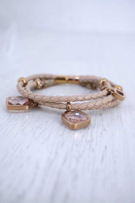 Folli Follie（フォリフォリ） 編み込み 3連ブレスレット レディース アクセサリー
