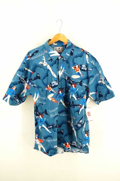 USED古着  （ユーズドフルギ） 総柄半袖シャツ メンズ トップス