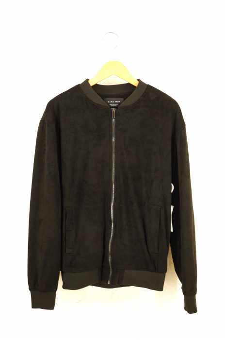 ZARA MAN (ザラマン) スウェード ジップアップジャンパー メンズ アウター