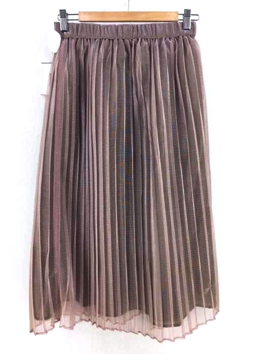 KBF(ケイビーエフ) 18AW ラメチュールプリーツスカート レディース スカート