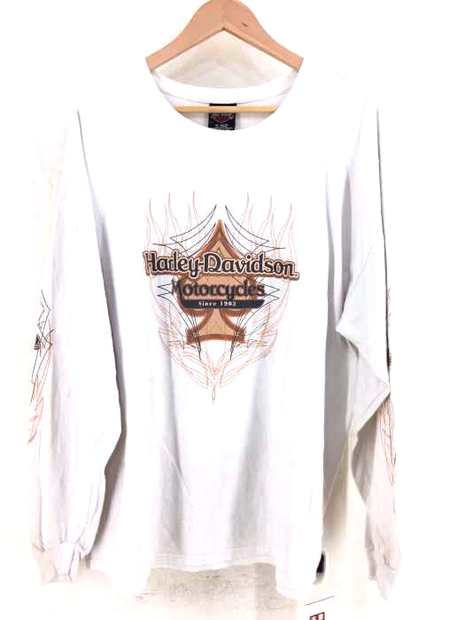 HARLEY-DAVIDSON（ハーレーダビッドソン） スリーブプリント　ロンTEE メンズ トップス