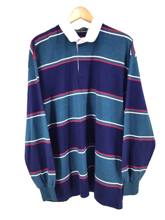 USED古着（ユーズドフルギ） HARBOUR CLASSICS ボーダーラガーシャツ メンズ トップス