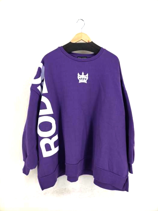 RODEO CROWNS(ロデオクラウン) The Biggy チュニック プリントクルーネックスウェット レディース トップス