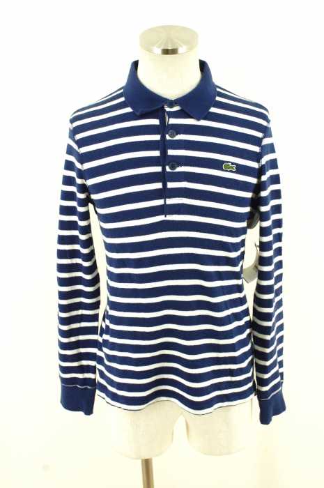 LACOSTE （ラコステ） ボーダー柄ロングスリーブポロシャツ メンズ トップス