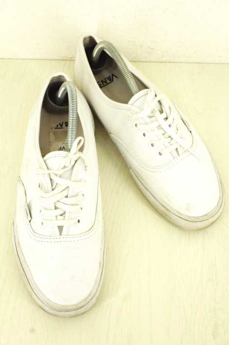 VANS VAULT (バンズボルト) AUTHENTIC ホワイトレザースニーカー メンズ シューズ