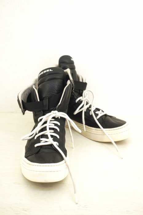 DIESEL （ディーゼル） GLAM ROCK レザーハイカットスニーカー メンズ