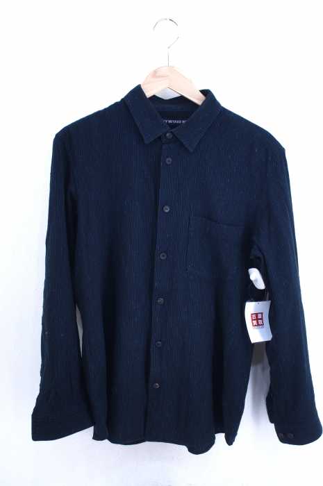 ISSEY MIYAKE MEN（イッセイミヤケメン） 15AW ヘアラインストライプ ワイドシルエットコットンボタンシャツ メンズ トップス