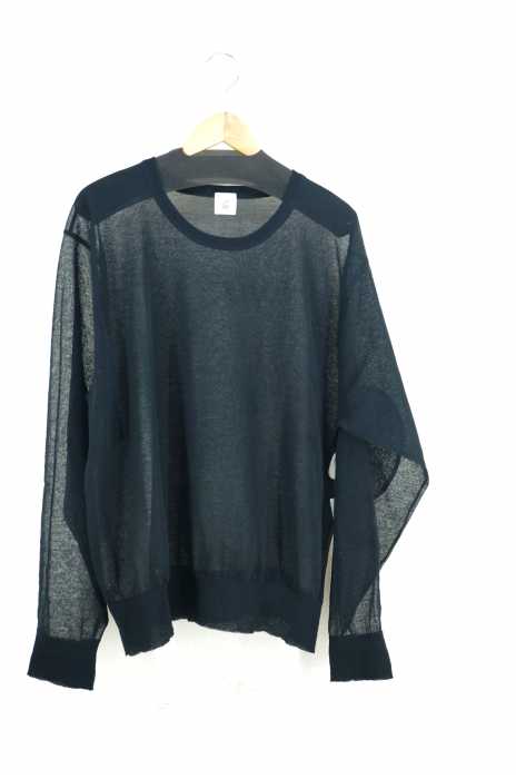 6（ROKU） BEAUTY＆YOUTH UNITED ARROWS（ロクビューティーアンドユースユナイテッドアローズ） 19SS SUKE ELBOW PATCH KNIT 透けエルボーパッチニット レディース トップス