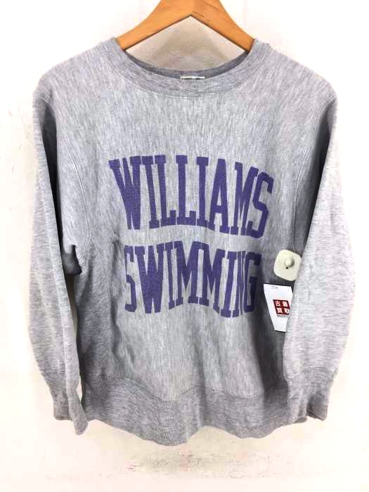 Champion（チャンピオン） REVERSE WEAVE 80S 後期 トリコタグ WILLIAMS SWIMMING プリント染み込みクルーネックスウェット メンズ トップス
