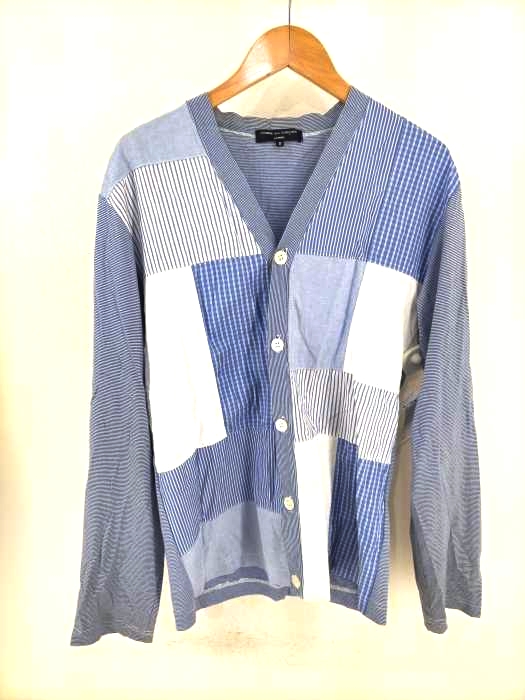 COMME des GARCONS HOMME(コムデギャルソンオム) AD2011 クレイジーパターンVネックカーディガン メンズ トップス