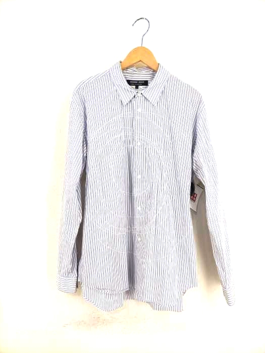 COMME des GARCONS HOMME DEUX(コムデギャルソンオムドゥ) AD2017 18SS サークルステッチストライプ柄ボタンシャツ メンズ トップス