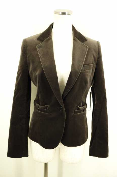Paul Smith BLACK (ポールスミスブラック) リボンポケットベロア1Bジャケット レディース アウター